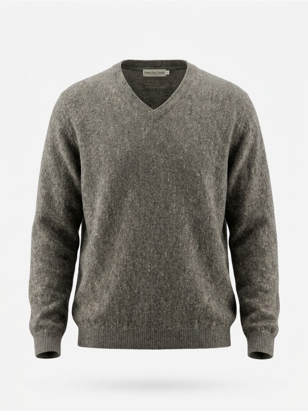 Vintage Alpaca Wool “Homer Reed Ltd.” V-Neck Men's Sweater